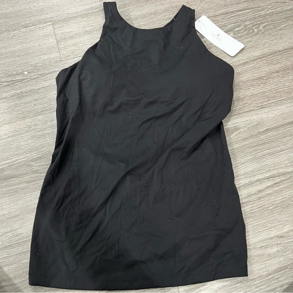 CRZ YOGA Black Workout Tank Top Large High Neck - Picture 1 of 3